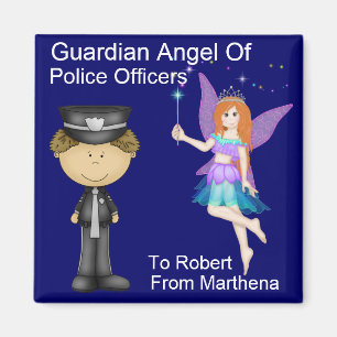 Guardian Angel of Police Officers by SRF Magnet