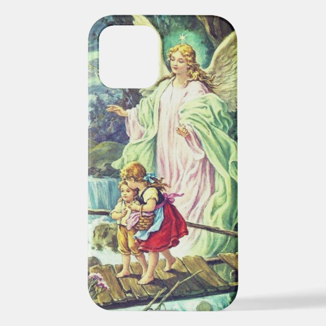 Guardian Angel on Bridge iPhone Case (Back)