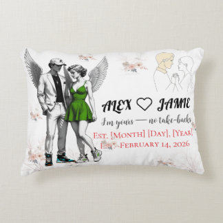 Guardian Angel Pair – Cute Wings Accent Pillow