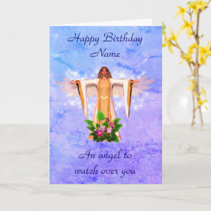 Guardian Angel Personalised Birthday Card