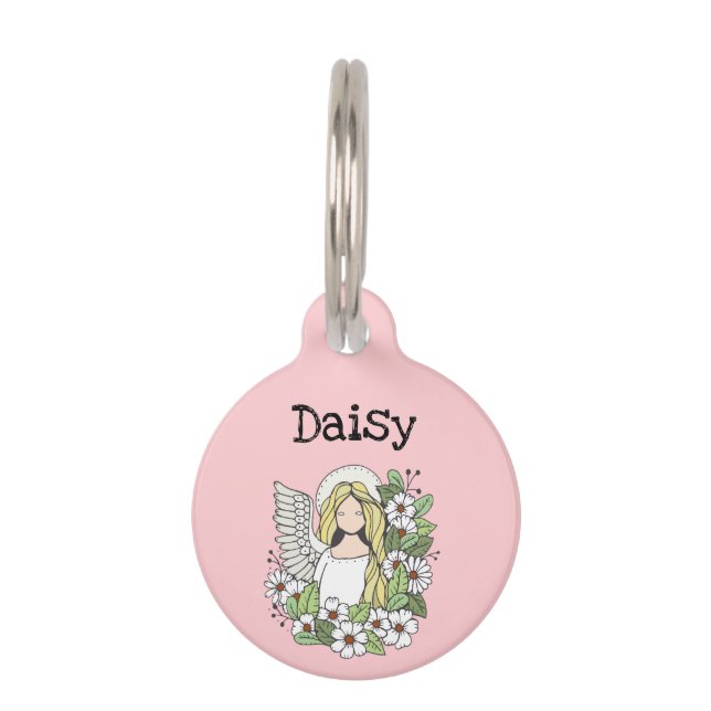 Guardian Angel Personalised Pet Tag (Front)