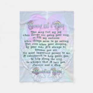Guardian Angel Poem Blanket