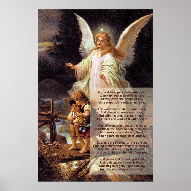 Guardian Angel Poem, Children, Bridge Poster (Front)