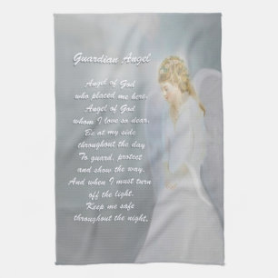 Guardian Angel Poem Tea Towel