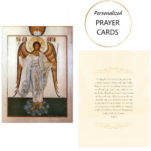 Guardian Angel Prayer Card Orthodox Christian