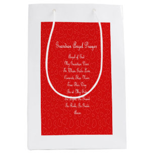 Guardian Angel Prayer Hearts Medium Gift Bag