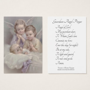 Guardian Angel Prayer Holy Card