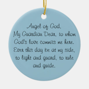 GUARDIAN ANGEL PRAYER ORNAMENT