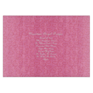Guardian Angel Prayer Pink  Cutting Board