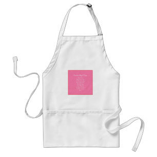 Guardian Angel Prayer Pink Standard Apron