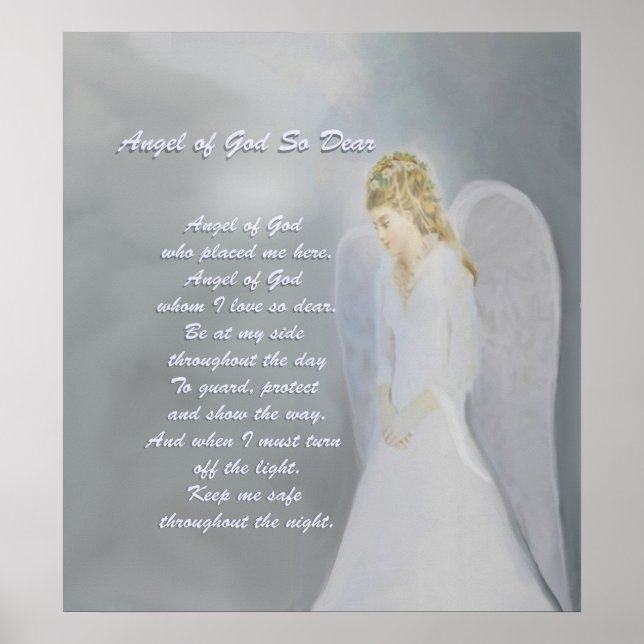 Guardian Angel Prayer Poster (Front)
