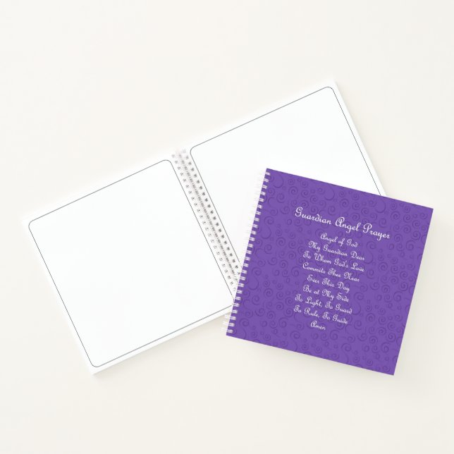 Guardian Angel Prayer Purple Notebook (Inside)