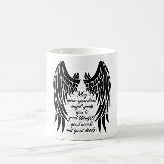 Guardian Angel Quote/Angel Wings Coffee Mug