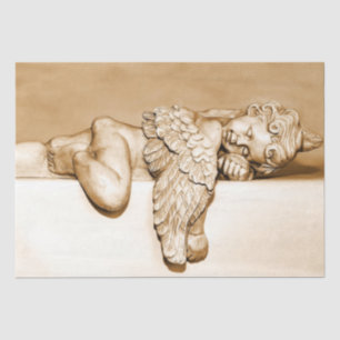 Guardian Angel Sleeping Decoupage 15x20 Tissue Paper