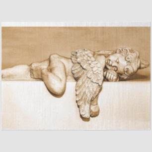 Guardian Angel Sleeping Decoupage 20x30 Tissue Paper