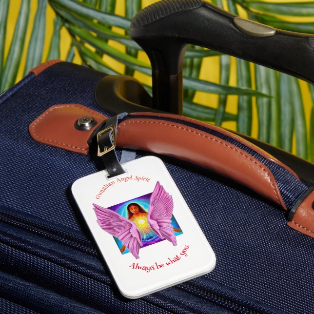 Guardian Angel Spirit Luggage Tag (Front Insitu 1)