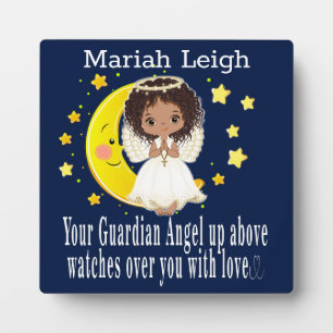 Guardian Angel Tabletop Plaque with Easel