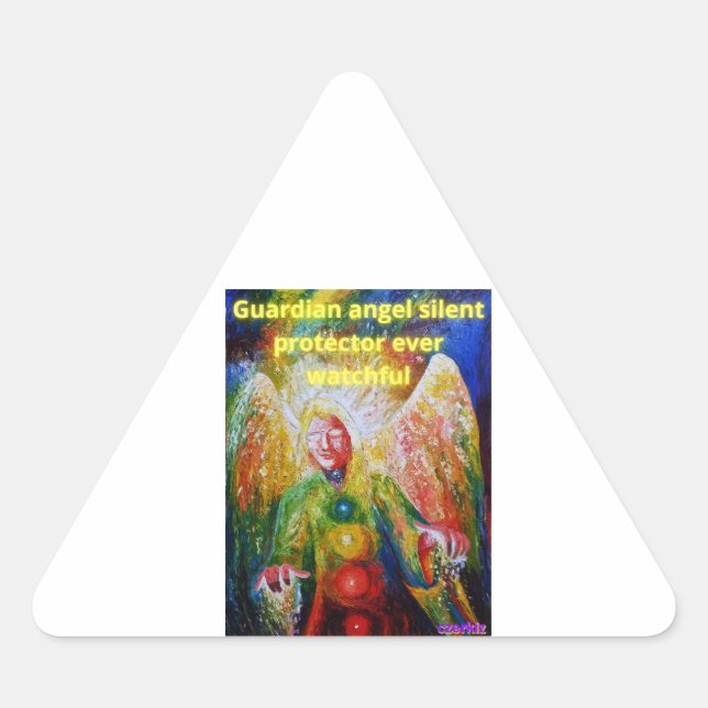Guardian angel triangle sticker (Front)