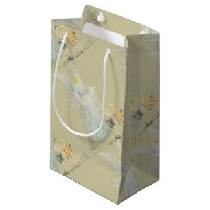 Guardian Angel watching over the children Small Gift Bag
