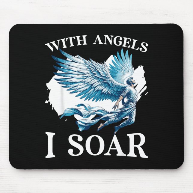 Guardian Angel Wings Memorial Day Missing Someone Mouse Pad (Front)