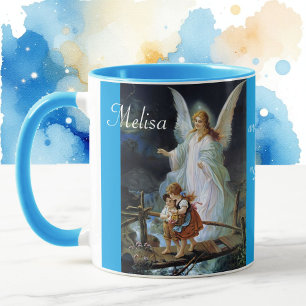 Guardian Angel with Name Gift Coffee Tea Cup Mug