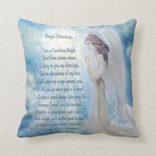 Guardian Angel with Poem  Cushion