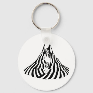 Guardian Angel Woman with little girl Art  Key Ring