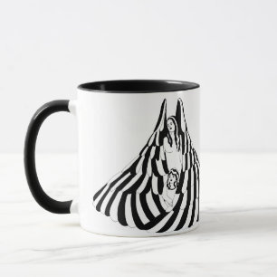 Guardian Angel Woman with little girl Art Mug