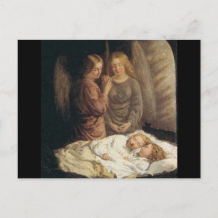 Guardian Angels Christmas Postcard