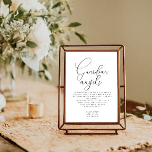 Guardian Angels  In Loving Memory Wedding Sign