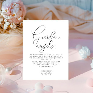 Guardian Angels In Loving Memory Wedding Sign