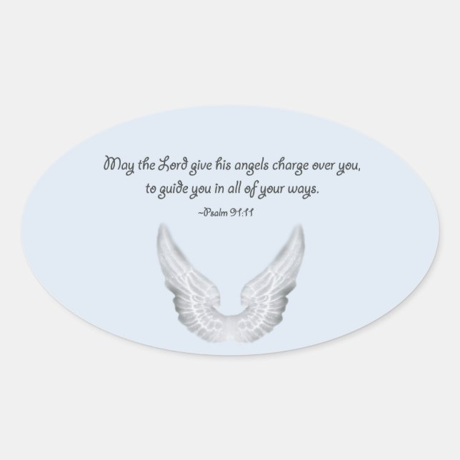guardian angels oval sticker (Front)