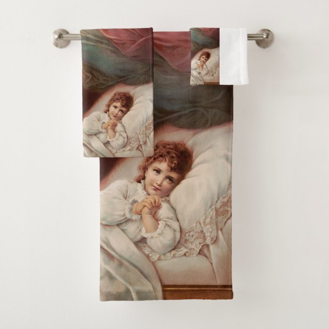 Guardian angels with child bath towel set (Insitu)