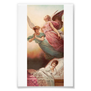 Guardian angels with child photo print
