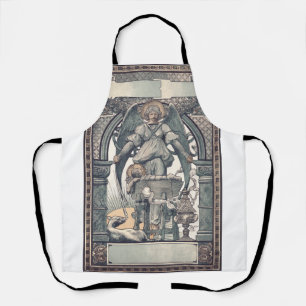 Guardian angels with Jesus child Apron