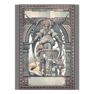 Guardian angels with Jesus child Photo Print