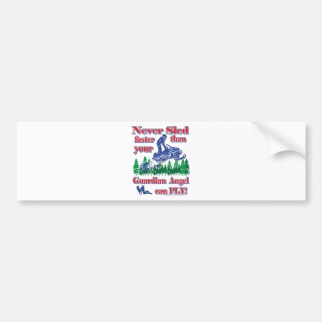 Guardian-Angle-colour Bumper Sticker (Front)