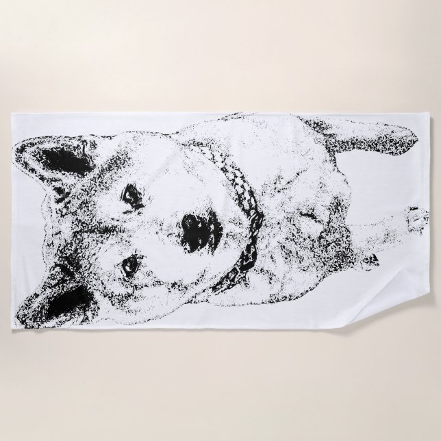 Guardian at Rest Beach Towel (Front)