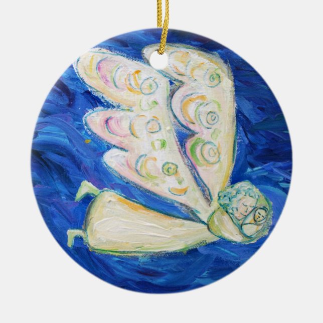 Guardian Baby Angel Art Pendant Ornaments (Front)