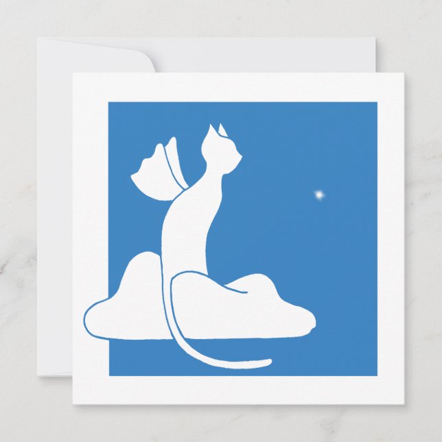 Guardian Cat Holiday Card (Front)