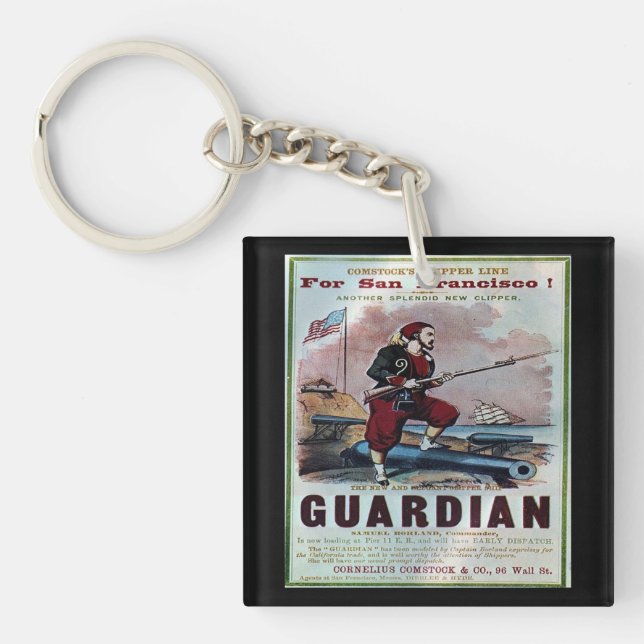 Guardian Clipper Sailing  Key Ring (Front)