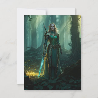 Guardian Elf of the Enchanted Realm Postcard