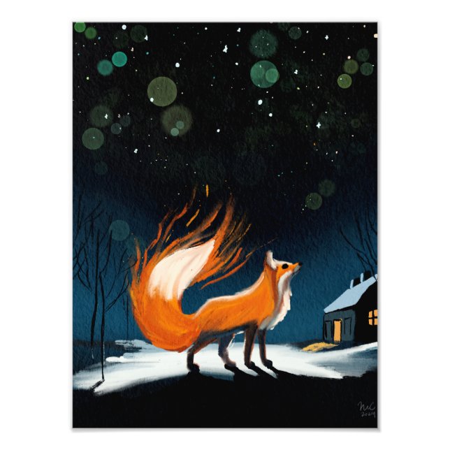 Guardian Fox photo print multiple sizes (Front)