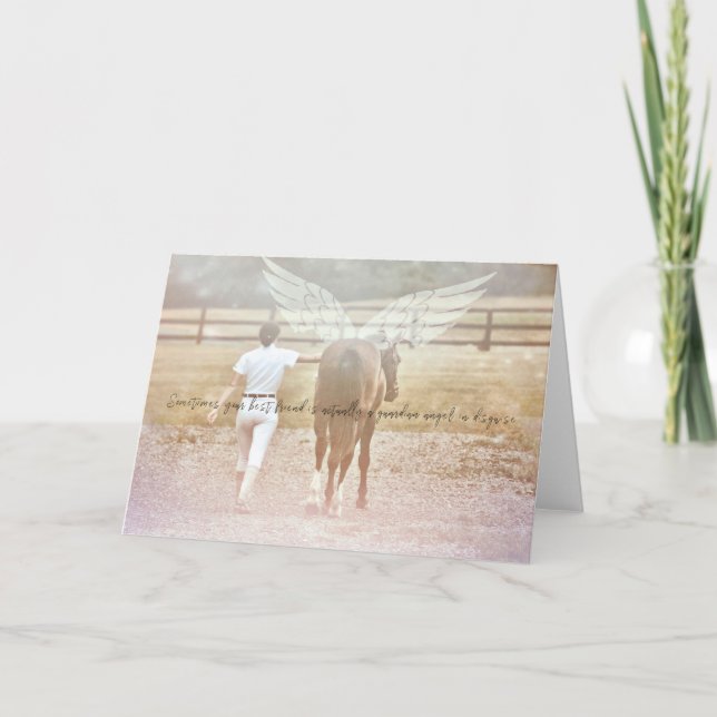 GUARDIAN IN DISGUISE Greeting Card (Front)