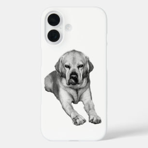 Guardian in Grayscale iPhone 16 Case