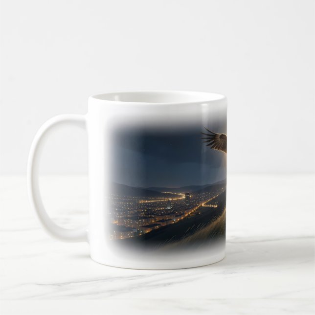 Guardian Light Over the Sleeping City Mug (Left)