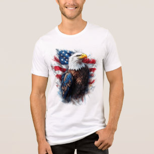 Guardian of Liberty: A Patriotic Icon Tri-Blend Shirt