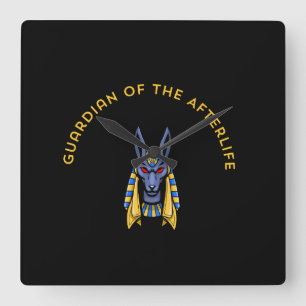Guardian of the Afterlife Square Wall Clock
