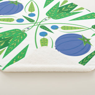 Guardian Of The Blueberries Sherpa (3 Sizes) Blanket
