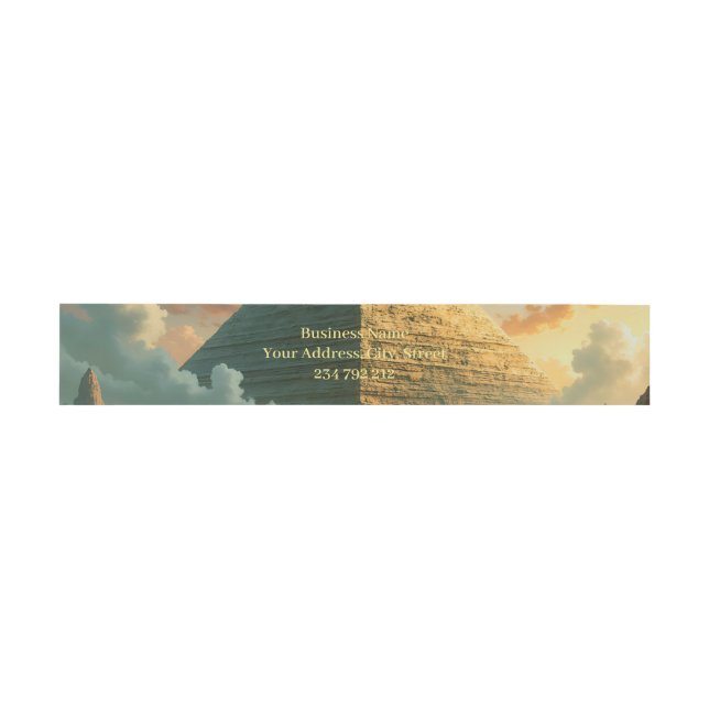 Guardian of the Celestial Gate – Anubis  Invitation Belly Band (Flat)
